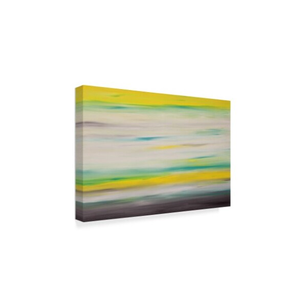 Hilary Winfield 'Sunrise Yellow Blue' Canvas Art,30x47